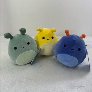 Bundle of Three 8 Inch Slug Squishmallows NWT
